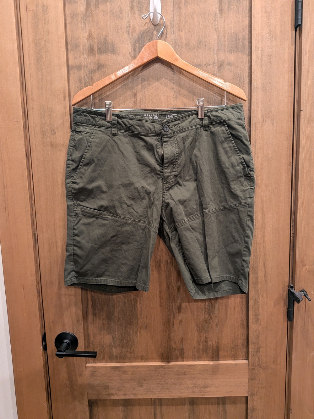 Mountain Hardwear Olive Green Cargo Shorts